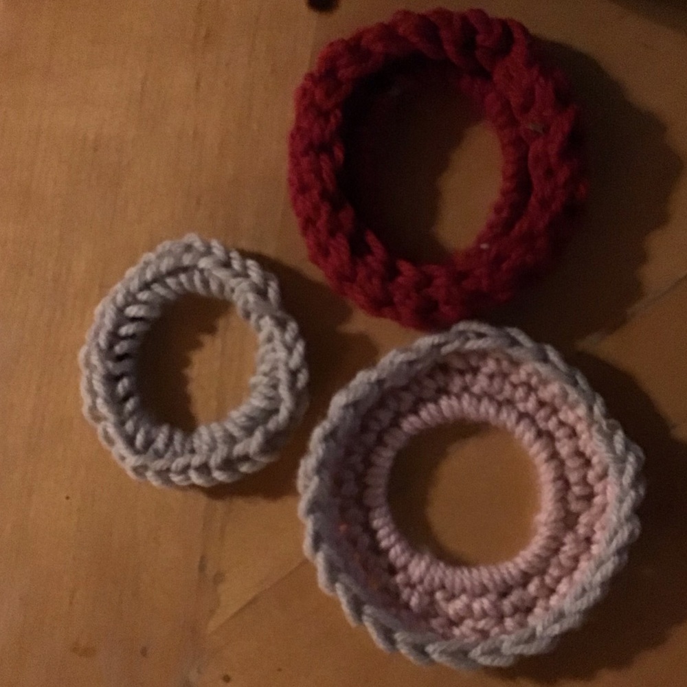 Homemade Crochet Scrunchies
